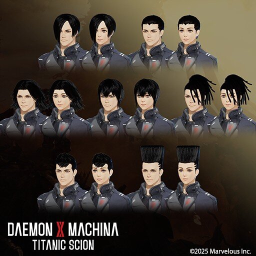 デモンエクスマキナ タイタニックサイオン 髪型セット２