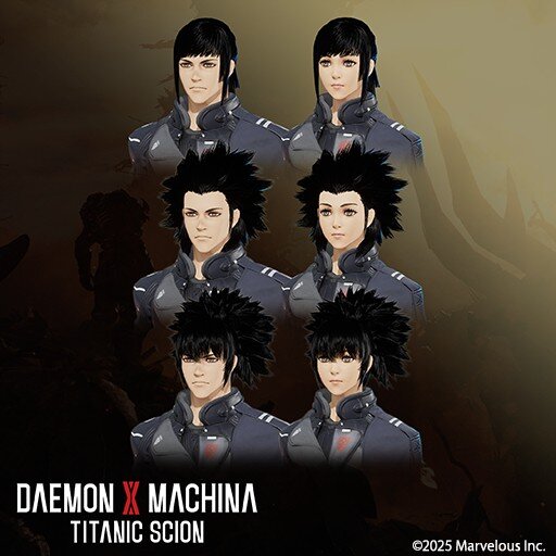 デモンエクスマキナ タイタニックサイオン 髪型セット４