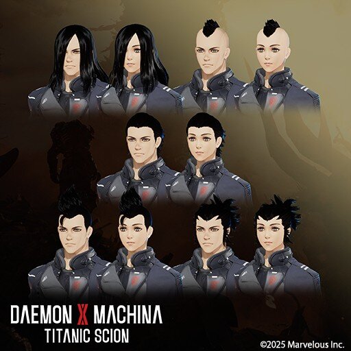 デモンエクスマキナ タイタニックサイオン 髪型セット５