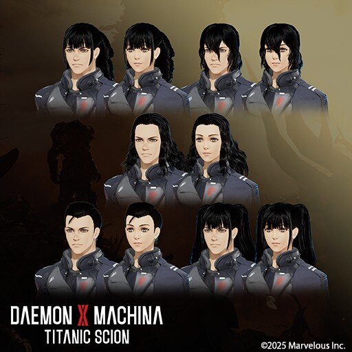 デモンエクスマキナ タイタニックサイオン 髪型セット６