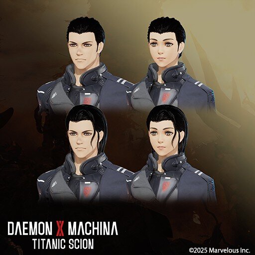 デモンエクスマキナ タイタニックサイオン 髪型セット７