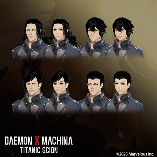 デモンエクスマキナ タイタニックサイオン 髪型セット８