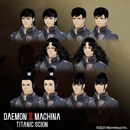 デモンエクスマキナ タイタニックサイオン 髪型セット１